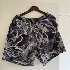 lululemon athletica Black and Gray Athletic Shorts